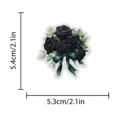 GOTHIC Dark Castle Rose Transfer Paper 50pcs for Journals Bottles DIY C