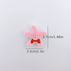 20pcs Starfish Pattern Shoe Buckle Clogs DIY Accessories Charm Sandals Decor