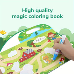 Water Painting Book for Animal Cognition Learning