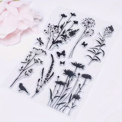 Flower Bouquet Clear Stamp for Card Making DIY Crafts