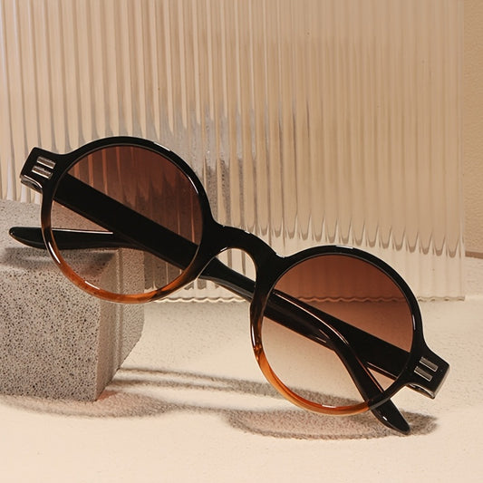 Round Sunglasses UV Protection Gradient Stylish Driving Eyewear