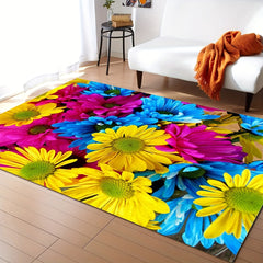Floral Area Rug Non-slip Floor Mat