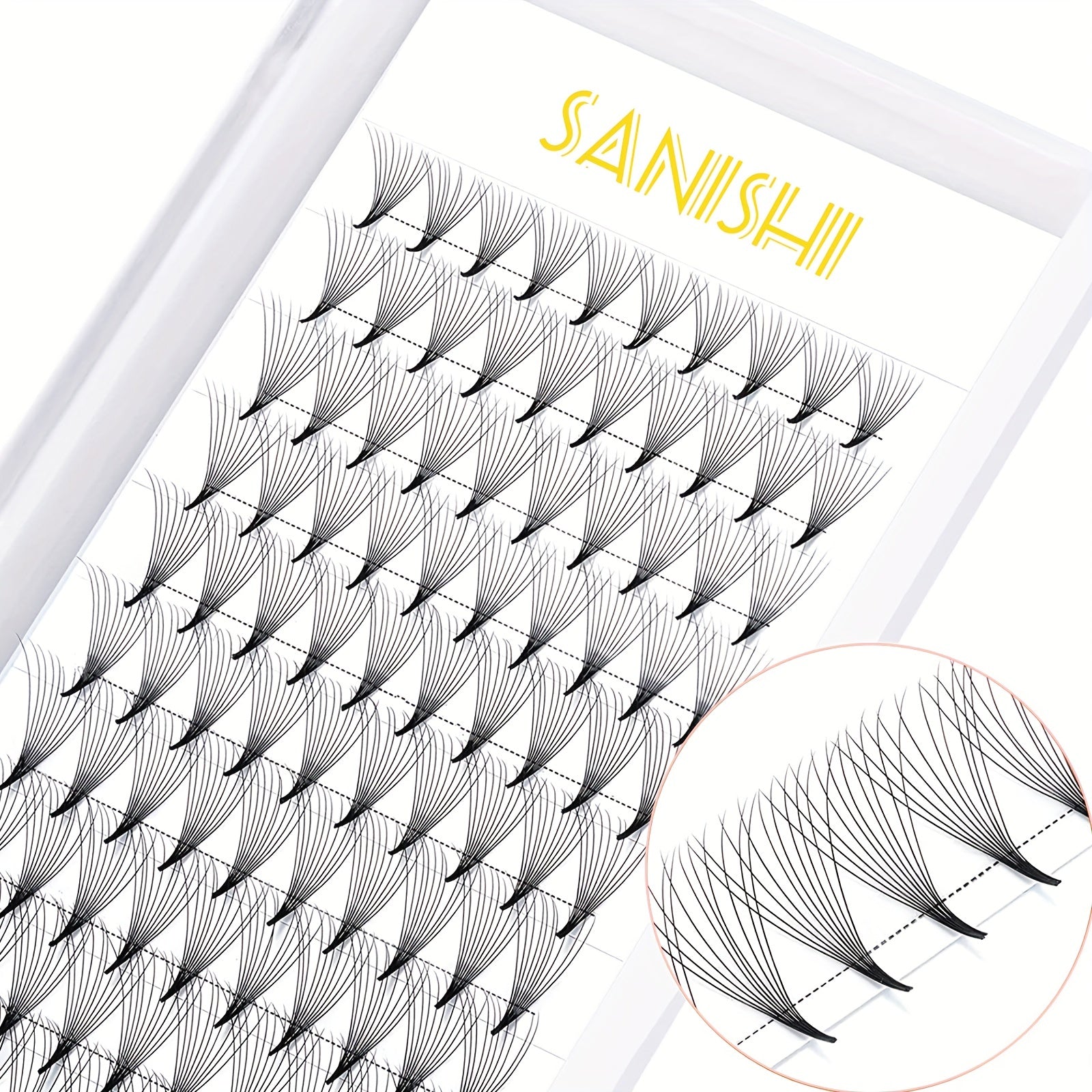 10D 0.07 Premade Spiky Eyelash Cluster Lashes D Curl 10DD