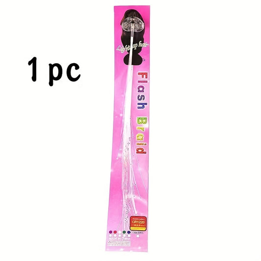6pcs LED Colorful Glow Braids Glitter Braids for Prom Dance Bar Decoration