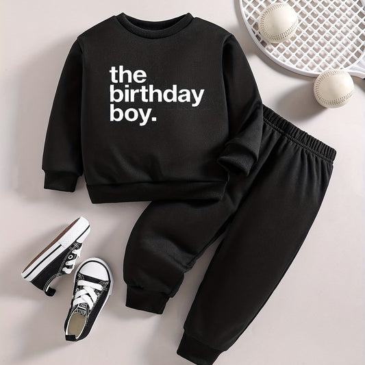 Baby Boy Casual Outfit The Birthday Boys Sweatshirt Pants Set