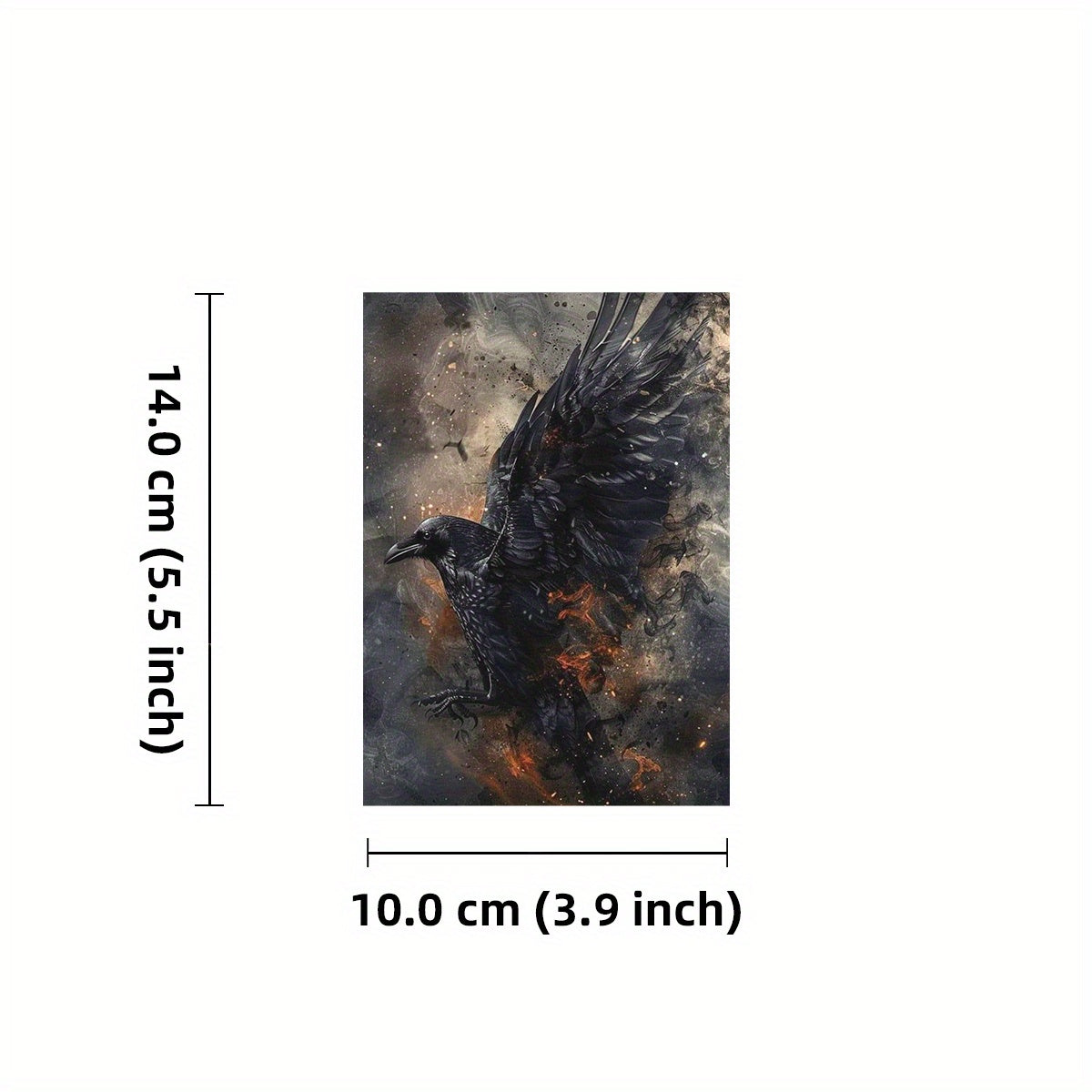 20pcs Dark Crow Castle Paper Material Non Sticky Base Decoration
