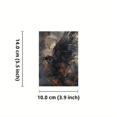 20pcs Dark Crow Castle Paper Material Non Sticky Base Decoration