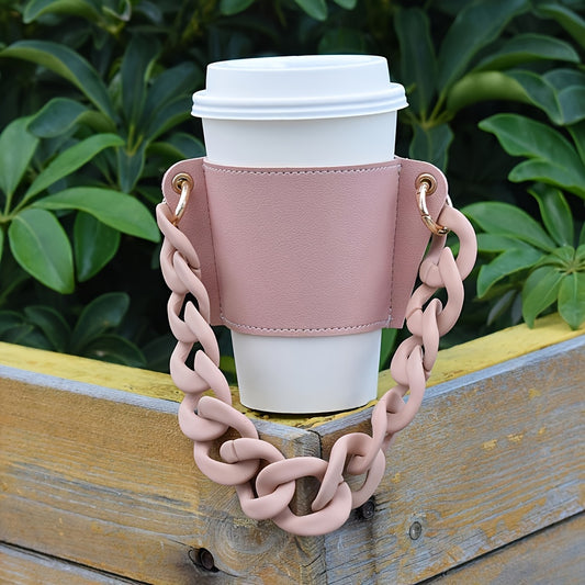 Cup Protective Cover With Chain Handle Anti Scald Cup Holder Cup Accessories