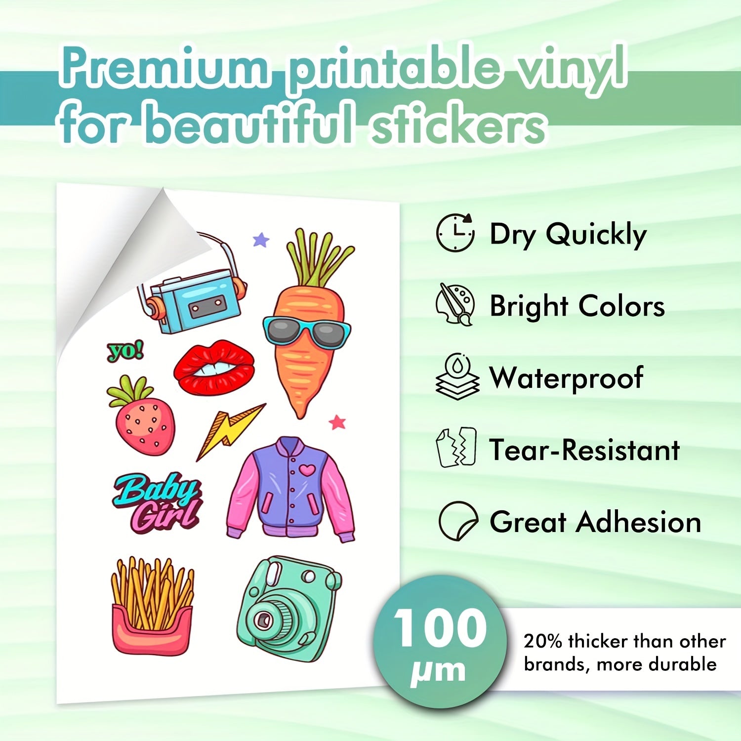 Koala Printable Vinyl Sticker Paper Matte Waterproof 10 Sheets