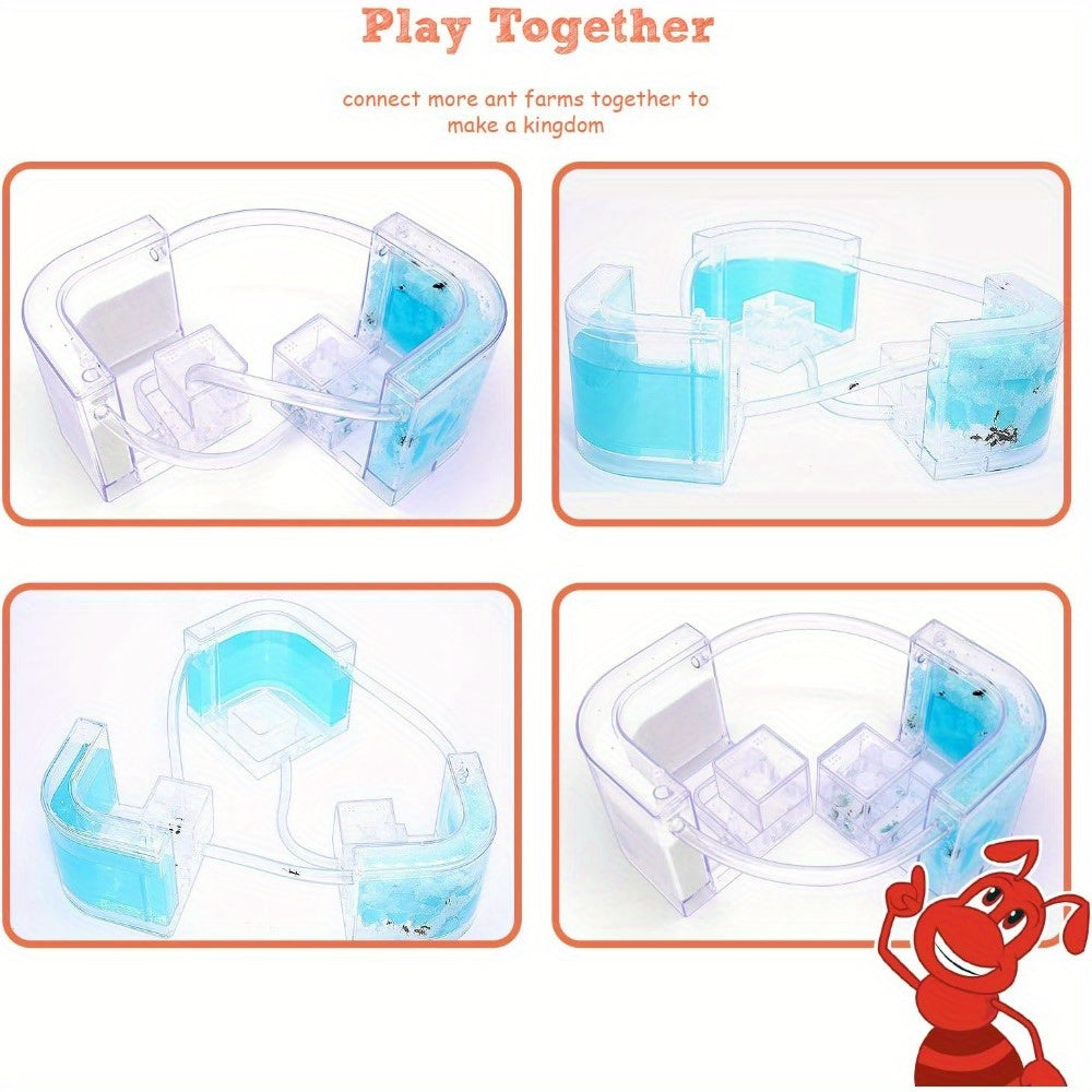 Ant Farm Castle Science Learning Kit with Habitat Gel 3D Maze Ecosystem