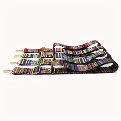 Vintage Geometric Pattern Wide Bag Strap Replacement Shoulder Bag
