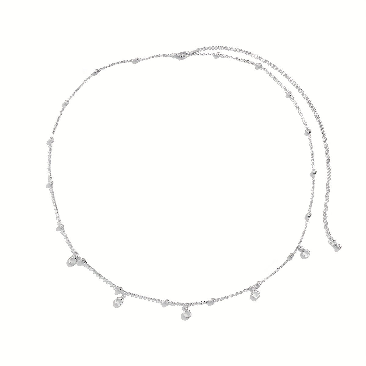 Crystal Pendant Tassel Waist Chain Elegant Belly Chain Women Decorative Accessor