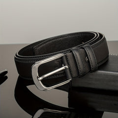 Men's Pin Buckle Belt PU Leather Belt Jeans Pants Waist Strap