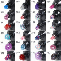 Quick Nail Extension Gel 15g Crystal Sequin - Home Salon Nail Art DIY