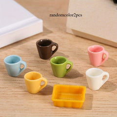 2pcs Mini Resin Plate Micro Landscape Ornament DIY