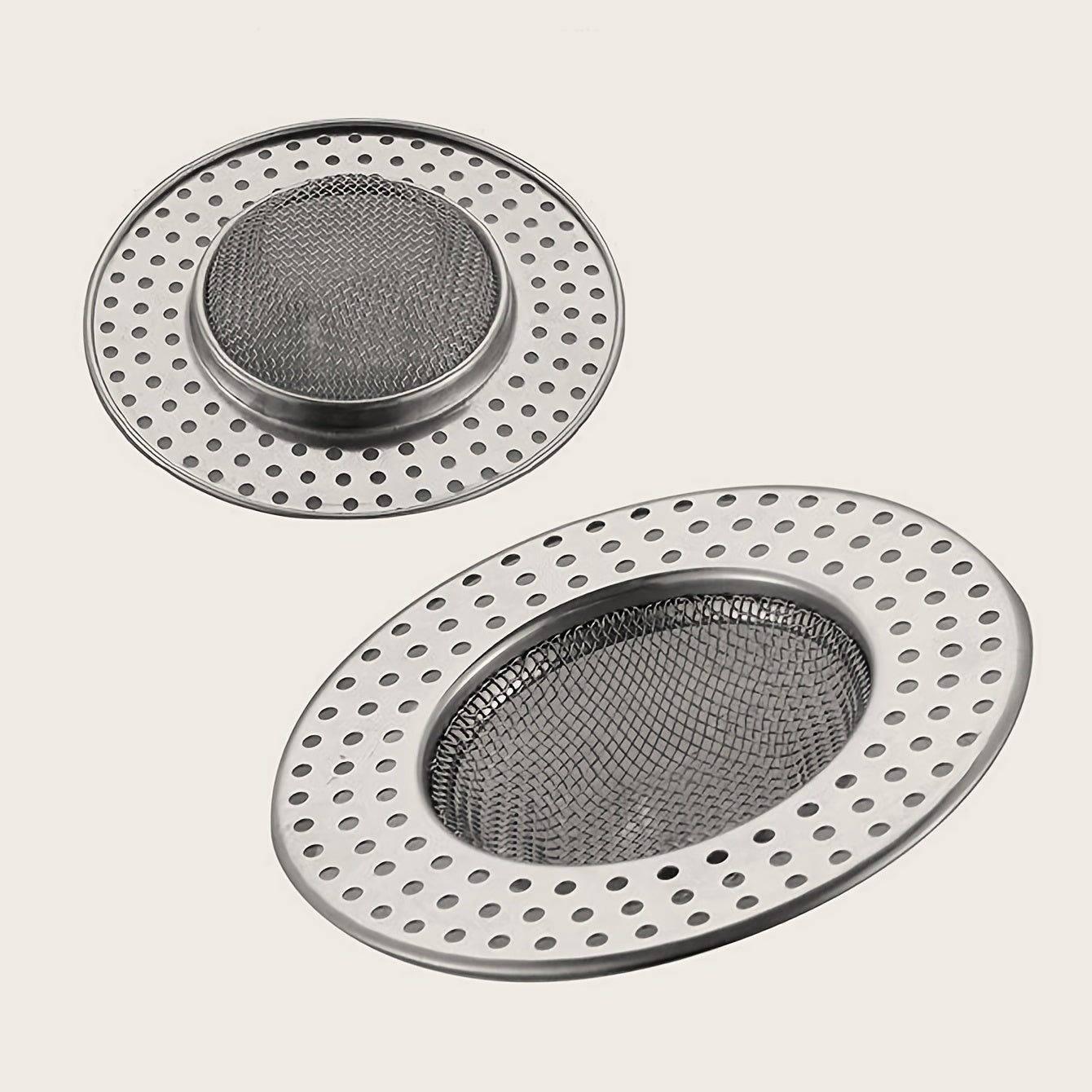 Stainless Steel Floor Drain Hair Catcher Anti Clogging Shower Sink Strainer