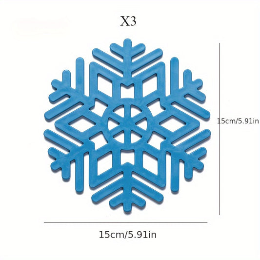 Geometric Snowflake Silicone Table Mats Heat Insulation Mats