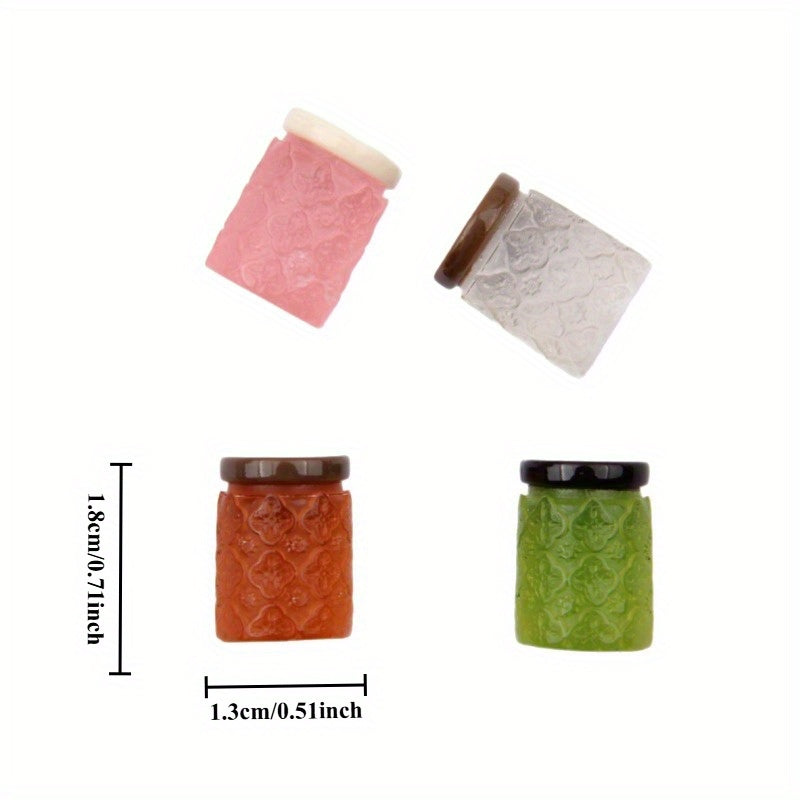 10pcs Mini Glass Sealed Jar Resin Storage Bucket DIY Ornament Props