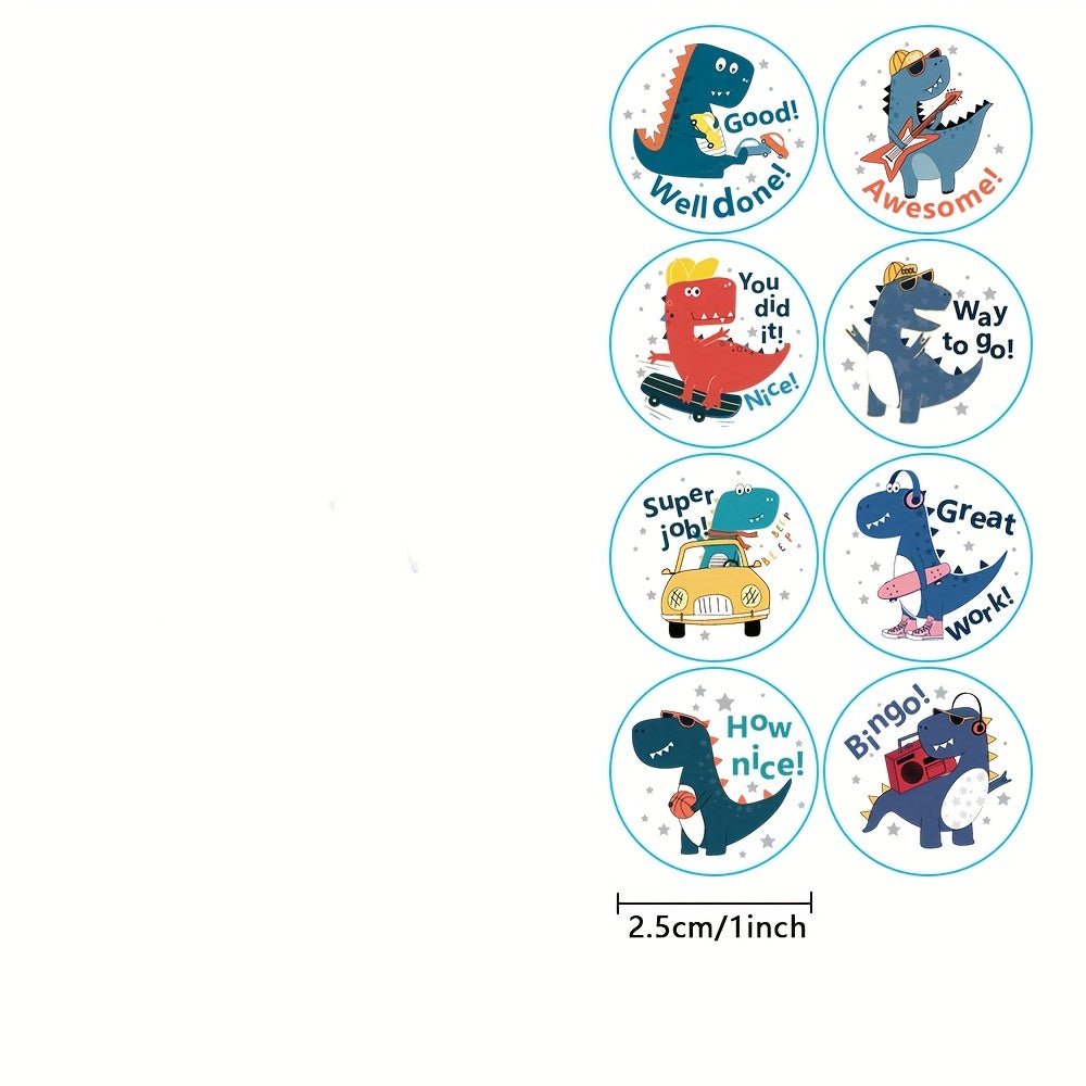 500pcs Animal Stickers Reward Roll Adhesive