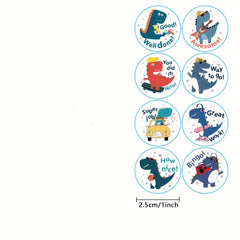 500pcs Animal Stickers Reward Roll Adhesive