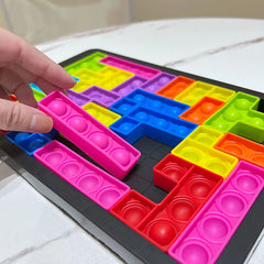 Silicone Puzzle Building Blocks - Educational Toy for Parent-Youngsters Bonding