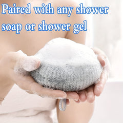 Exfoliating Shower Brush with Suction Cup Massage Bath Sponge Ball