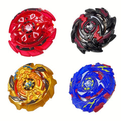 4pcs Spinner Set with Launcher Interactive Spinning Tops