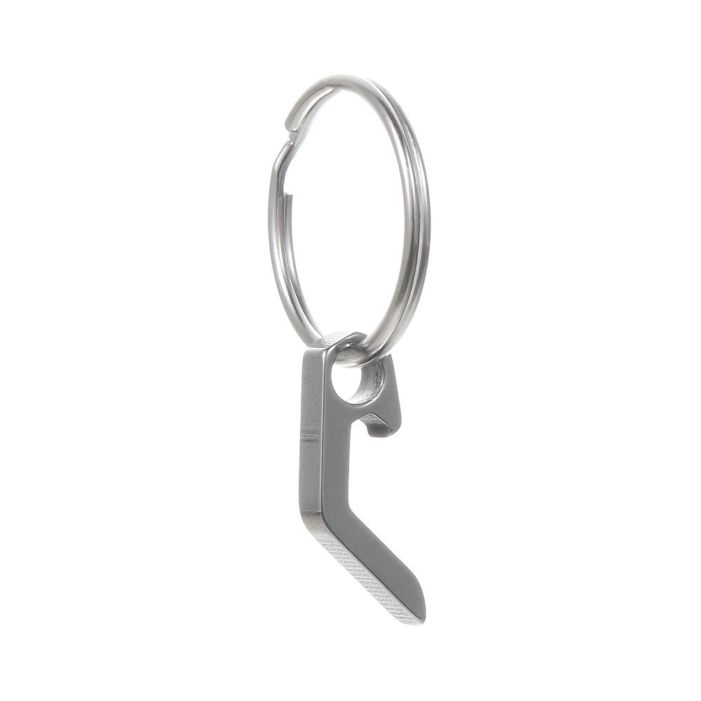 Mini Bottle Opener Keychain Steel Keyring Camping Tool