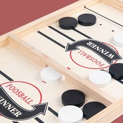 Wooden Slingshot Hockey Game for Kids and Families - Birthday Gift