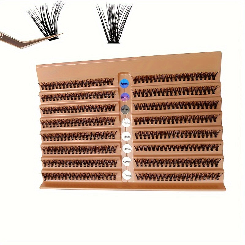 Natural Look Lash Clusters Wispy D Curl Eyelash Extension 16mm