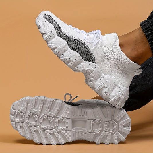Breathable PLUS SIZE Men's Running Shoes Soft Sole Sneakers for Outdoor Jogging