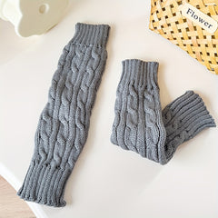 Knitted Leg Warmers Knee High Socks