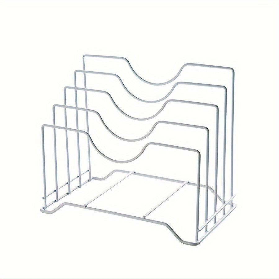 Metal Iron Pot Lid Rack Chopping Board Storage Kitchen Organizer