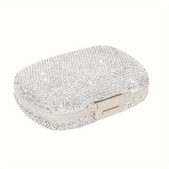 8 Compartment Pill Organizer with Diamond Travel Medicine Case 1 Pack
