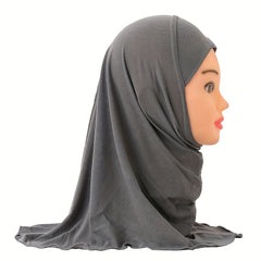 Girls Mesh Worship Hat Arabian Hijab For 2-8 Yrs