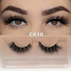 Fluffy 3D Faux Mink Eyelashes Soft Natural Thick Cat Eye Lashes