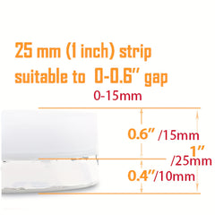 16.5ft Silicone Weather Stripping Tape for Doors & Windows