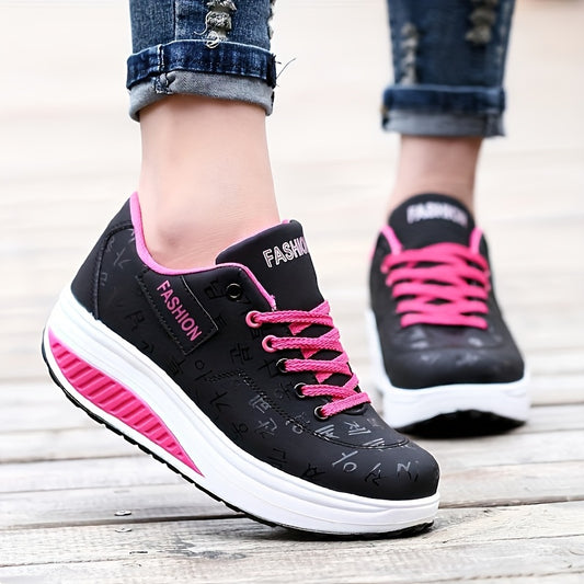 Women's Casual Wedge Shoes Height Increased Walking Shoes