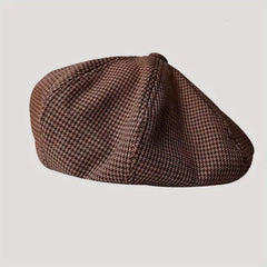 Vintage Plaid Beret Casual Cotton Painter Hat