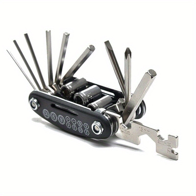 16-in-1 Bike Repair Tool Kit Set Multipurpose Wrench Screwdriver Maintenance