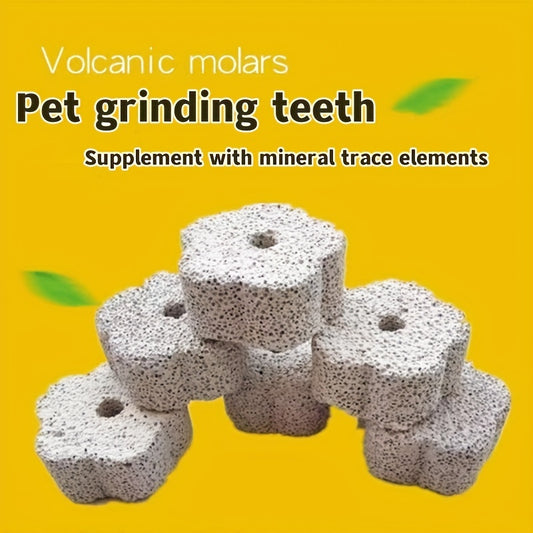 Natural Molar Stone Teeth Grinding Toy for Small Pets