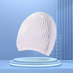 High Elasticity Waterproof Silicone Swimming Cap for Adults