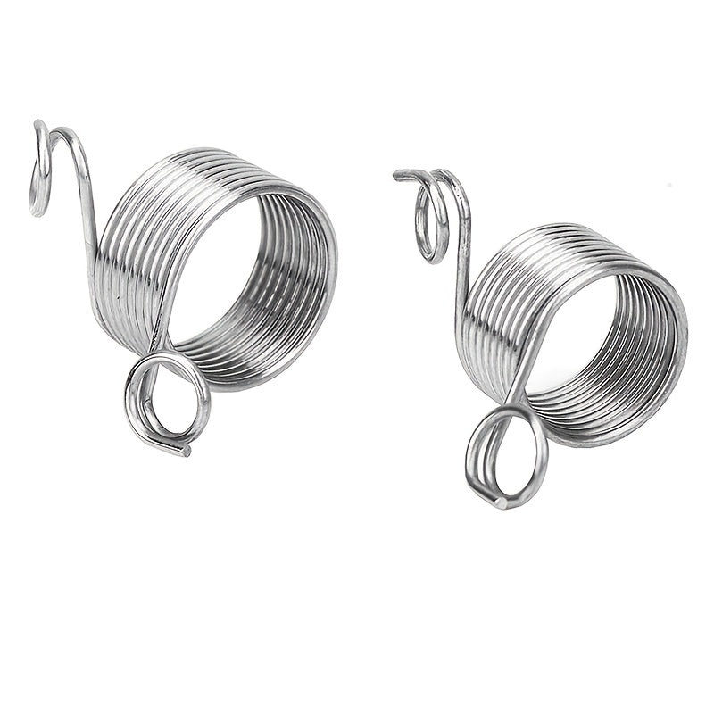 2pcs Stainless Steel Crochet Ring Finger Yarn Guide