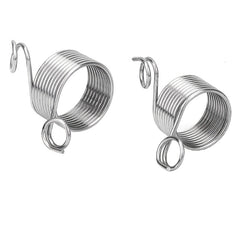 2pcs Stainless Steel Crochet Ring Finger Yarn Guide