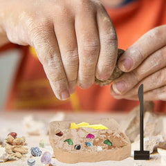 Kids Gemstone Digging Kit - Excavation Set for Science Learning