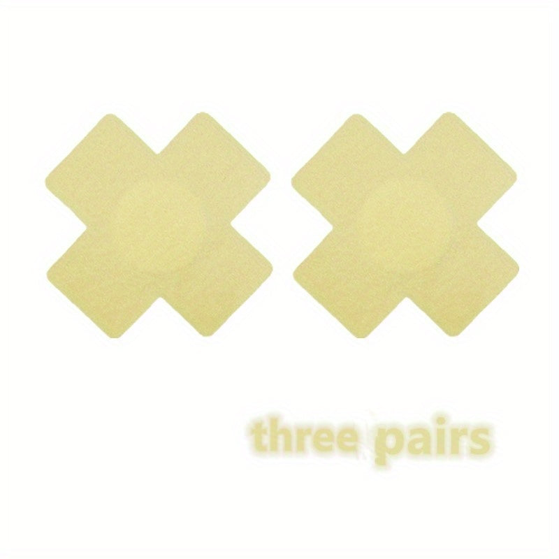 X-shaped Disposable Breast Stickers Satin Anti-exposure