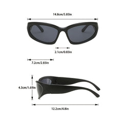 Steampunk Wrap Around Sunglasses Futuristic Goggles