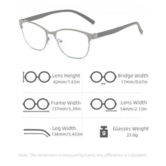 1pc Men's Square Business Glasses Reading Glasses