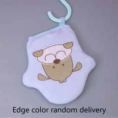 Baby Toddler Cartoon Gloves Bath Wipe Soft Sponge Bath Towel