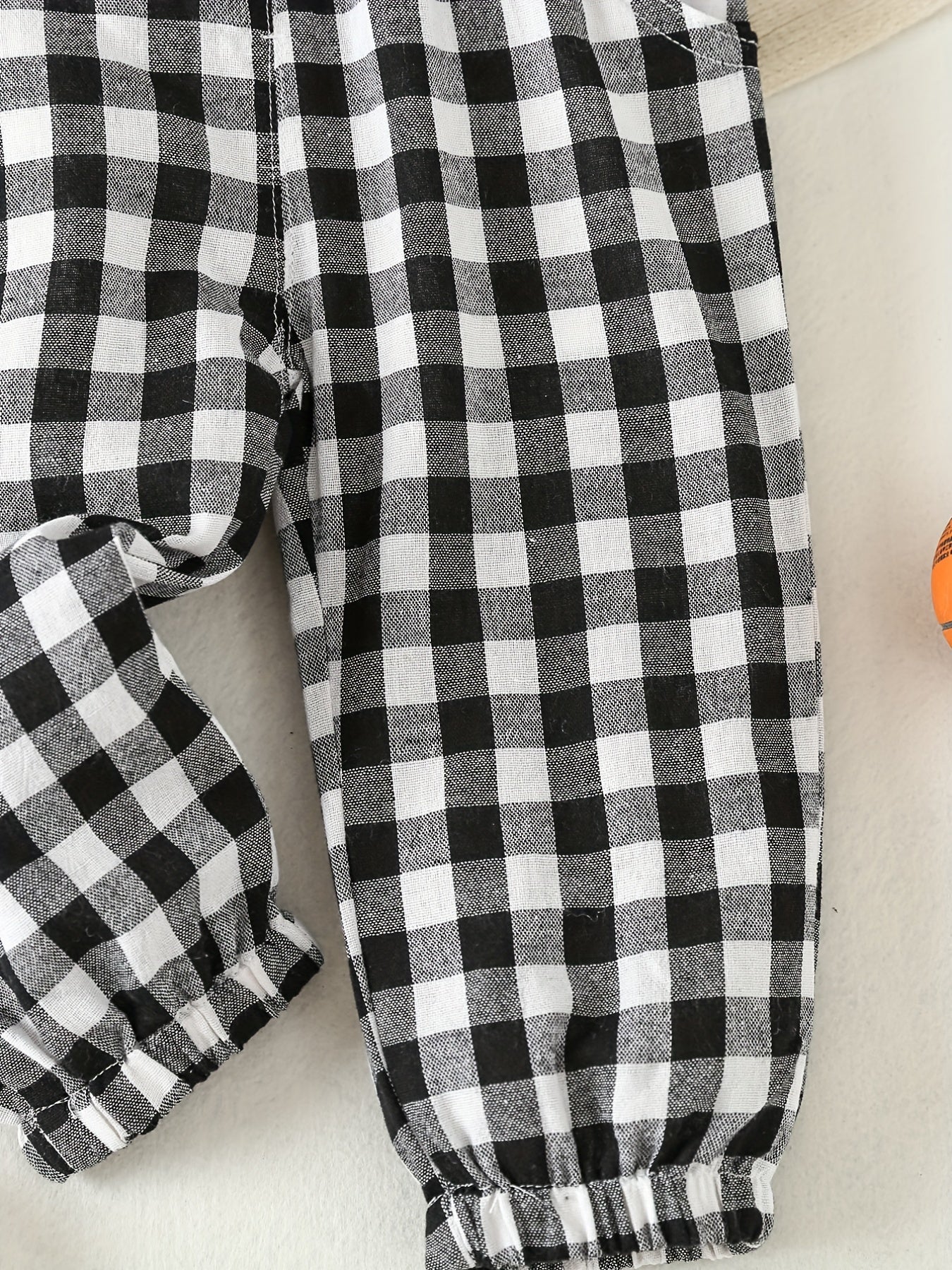 Boys Plaid Long Pants Elastic Waist Casual Kids Clothes